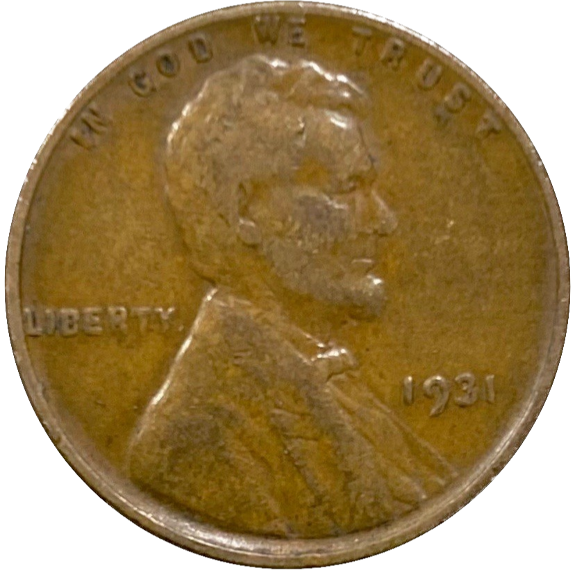 🔥 1931 P Lincoln Wheat Cent Good - Very Good (G-VG) Condition Copper Penny 1c