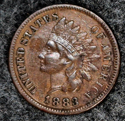 1883 Indian Head Cent Penny VF+ Features Full Liberty, Receive Coin Pictured 1C