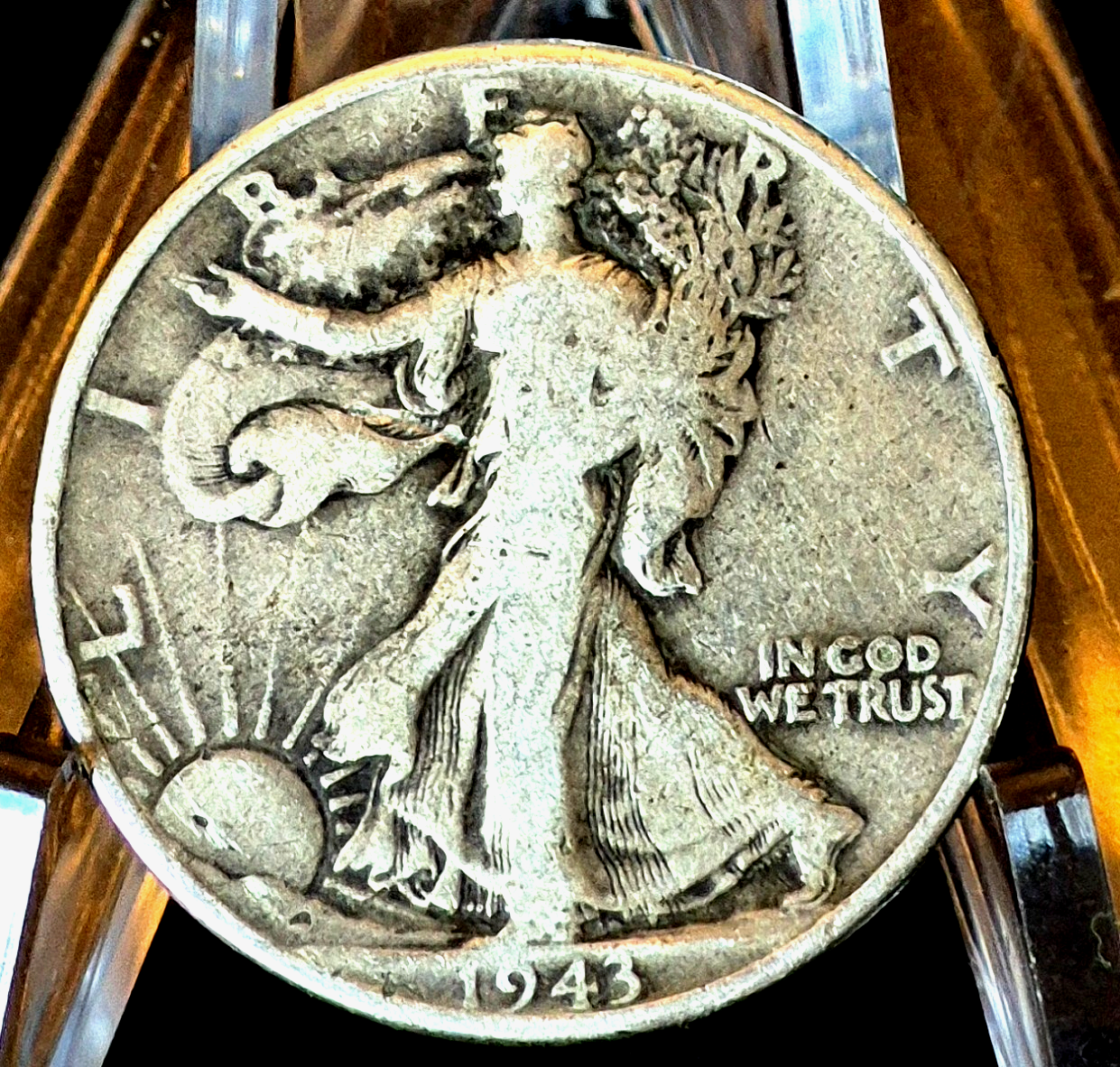 1943 Philadelphia Walking Liberty Half Dollar 90% Silver Better VG-F Features