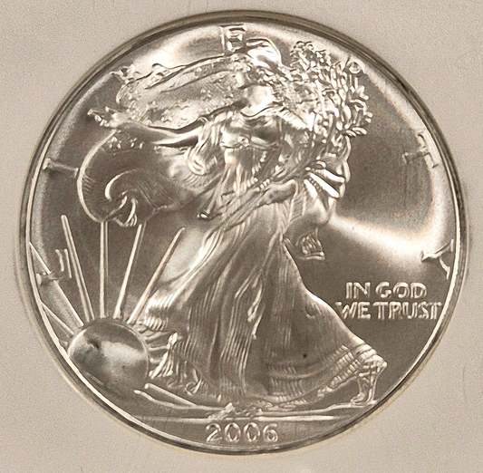 2006 American .999 Silver Eagle “First Strikes” NGC Near Perfect MS69 Red Label
