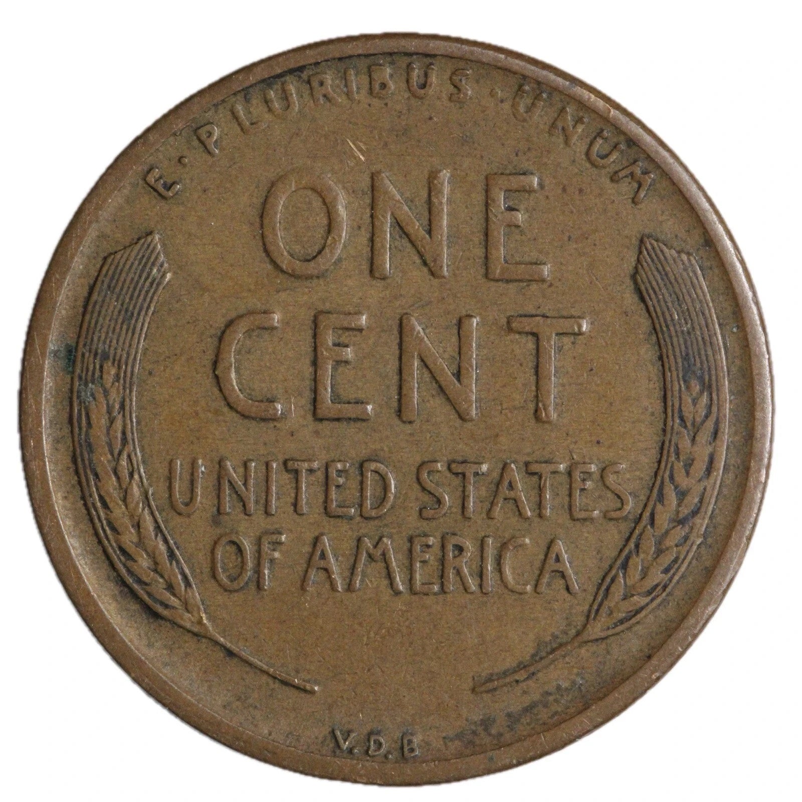 1909 VDB Lincoln Wheat Cent FINE - VERY FINE CONDITION 1c Copper Penny F/VF