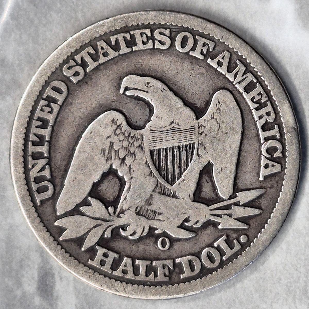1858-O Seated Liberty Half Dollar 50C New Orleans 90% Silver Pre-Civil War Good+