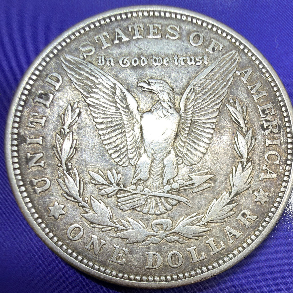 1921-D Morgan Silver Dollar $1 Micro D VG-F Fine 90% Silver Denver Mint