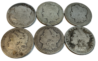 🔥 1878-1904 Morgan 90% SILVER Dollar Random Year Pre 1921 Coin Worn AG02 +