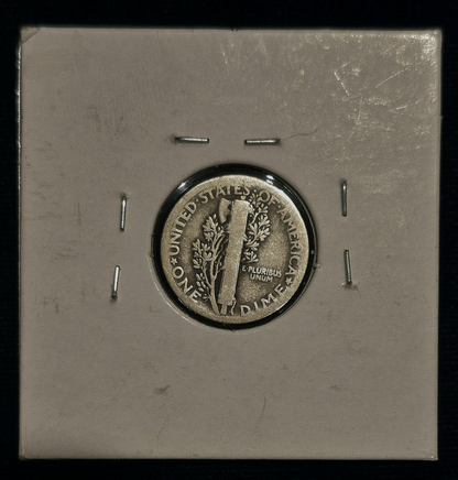 1921 Mercury 90% Silver Dime 10c - VG Features- Scarce Hard to Find Key Date. IP