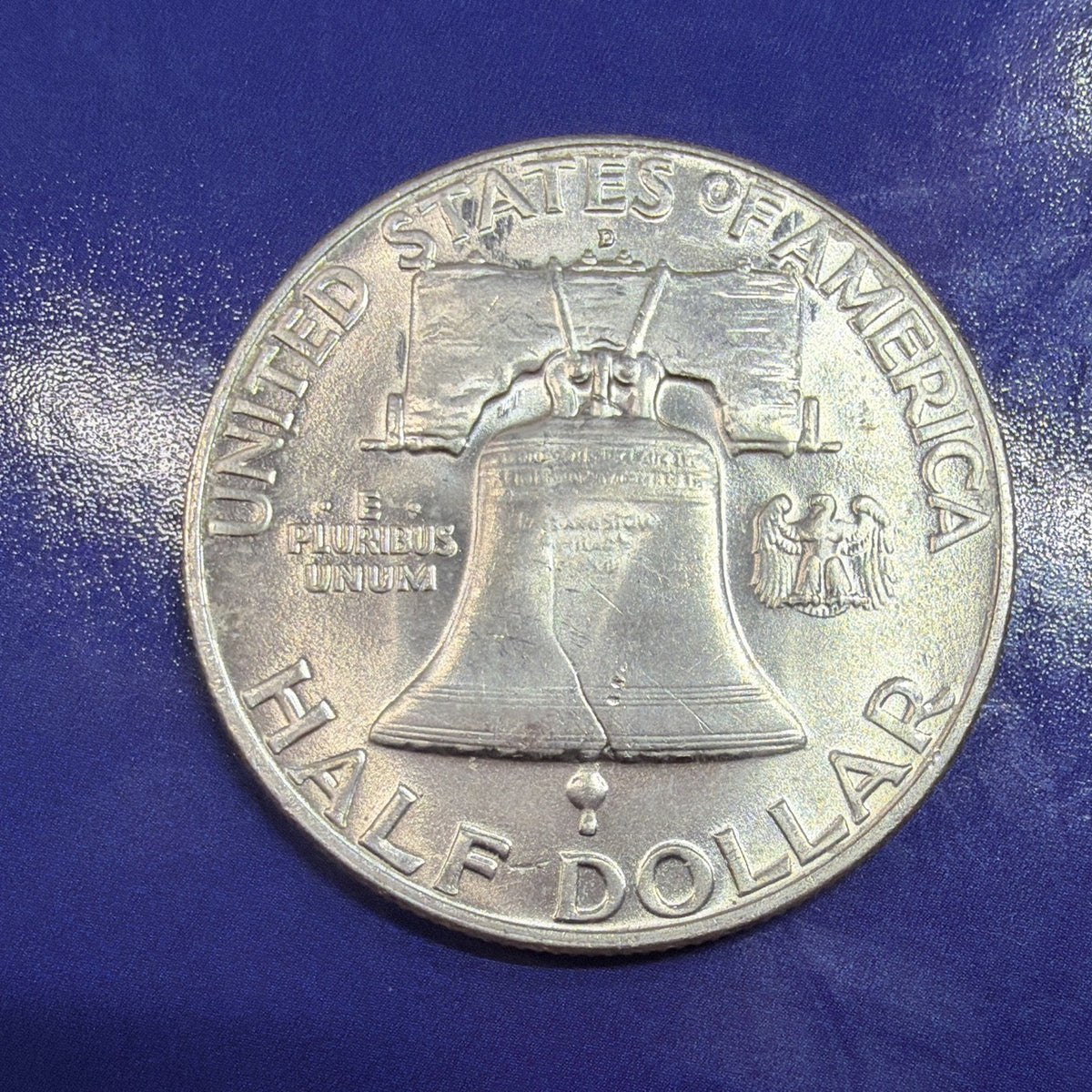 1958-D Franklin Half Dollar 50C BU Uncirculated 90% Silver US Coin Denver