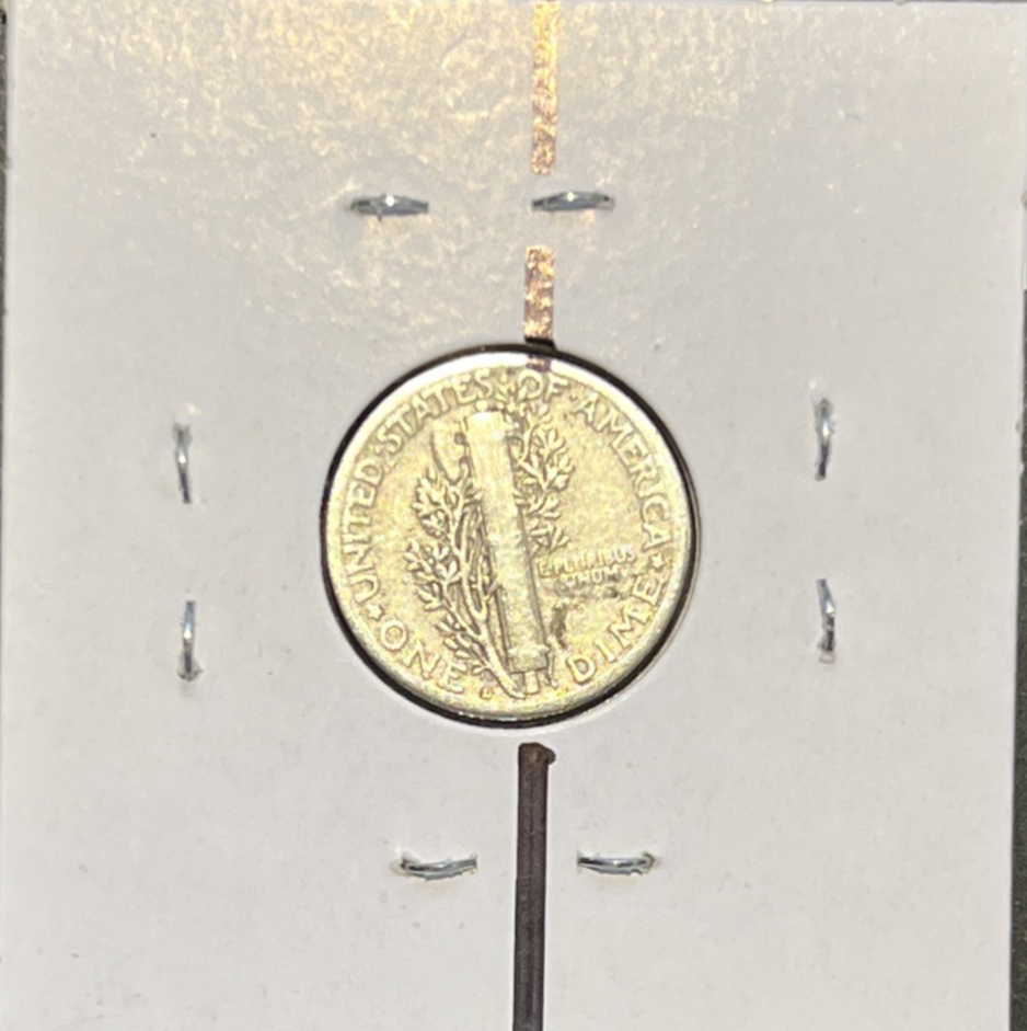 1926-D Mercury 90% Silver Dime ROTATED DIE ERROR VG+    ~FREE SHIPPING~