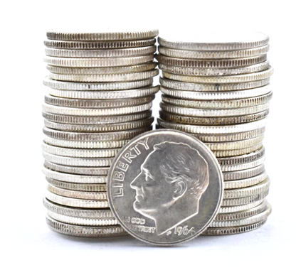 AU/BU 90% SILVER Roosevelt Dimes Random Selection WSHTF Stacking