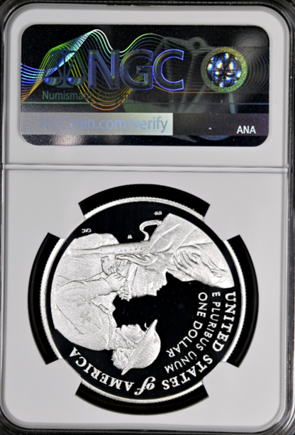 💜2022 W Colorized Purple Heart Silver Dollar NGC PF69 Ultra Cameo First Release