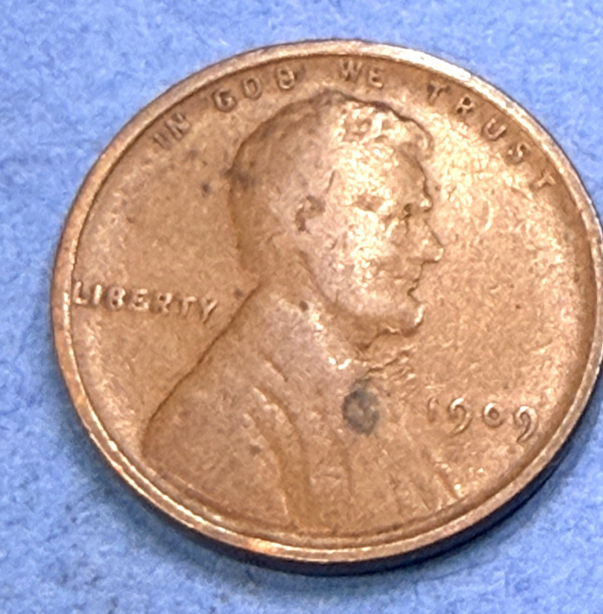 1909 VDB Lincoln Wheat Cent 1C VG Very Good First Year Brenner Initials Penny