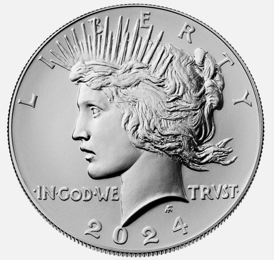 2024 P Peace Dollar $1 Uncirculated U.S. Mint Coin .999 Pure SILVER in Capsule