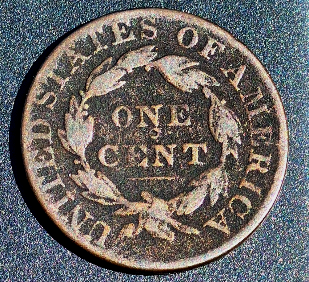 1831 Coronet Matron Head Large Cent, N10 R3Large Letters Variety VG+ Features 1C