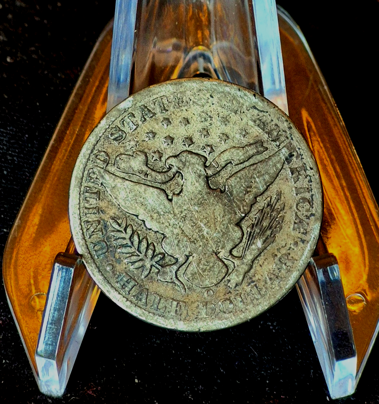 1902 New Orleans Barber Half Dollar 90% Silver 50C Good+ Features Partial Motto