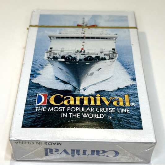 ⭐️ Carnival Cruise Lines Playing Cards Sealed Deck In Shrink Wrap NOS
