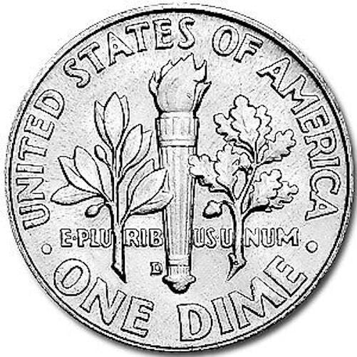 1957-D Roosevelt Dime 90% Silver BU Uncirculated 10c US Coin