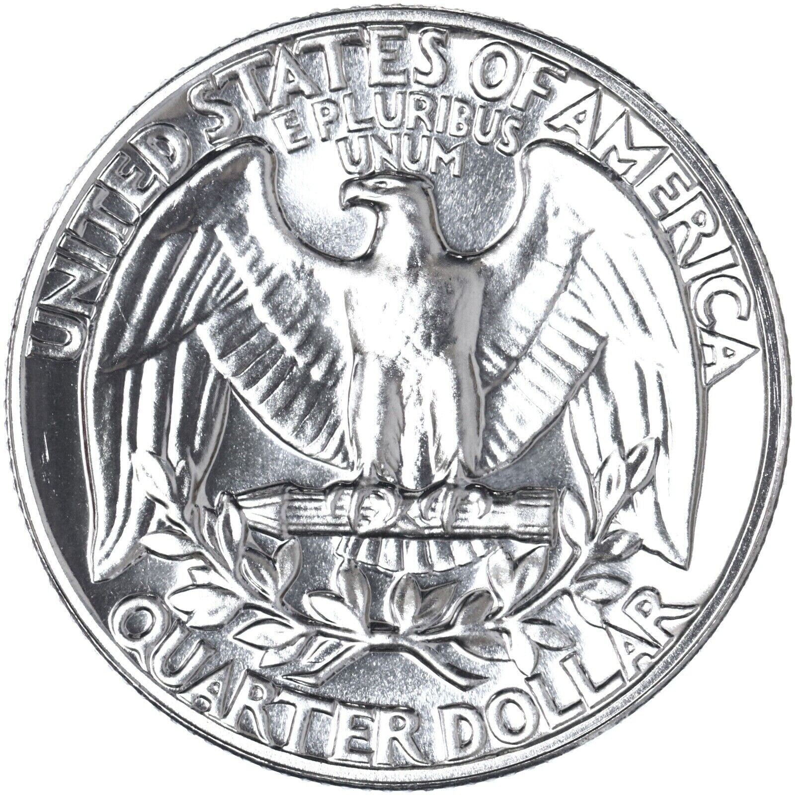 🔥 1962 P GEM BU Washington 90% Silver Quarter US Treasury From OBW Roll Coin