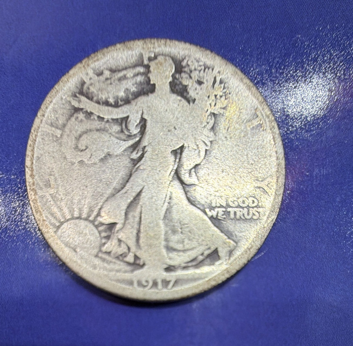 1917 Walking Liberty Half Dollar 50C G Good 90% Silver US Coin