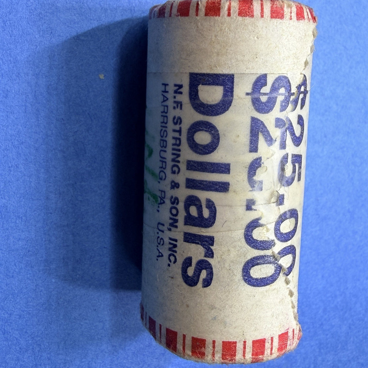 2010 Abraham Lincoln Presidential $1 Dollar Roll 25 Coins N.F. String Wrapped BU