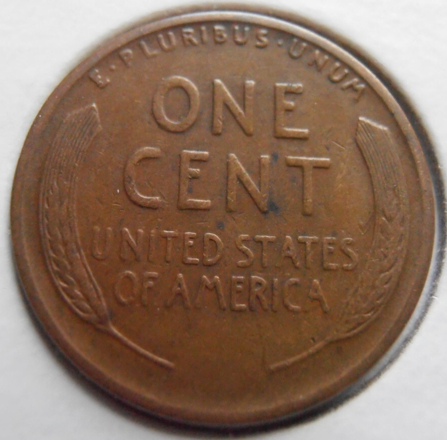 1927 S Lincoln Wheat Cent Fine Condition Circulated Copper Penny 99 Years Old