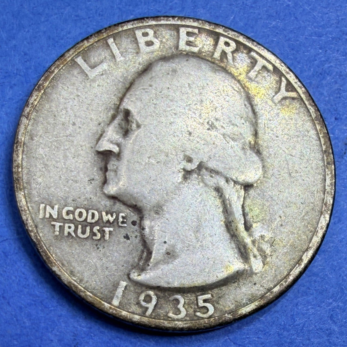 1935 Washington Quarter 25C XF Extremely Fine 90% Silver US Coin Collectible