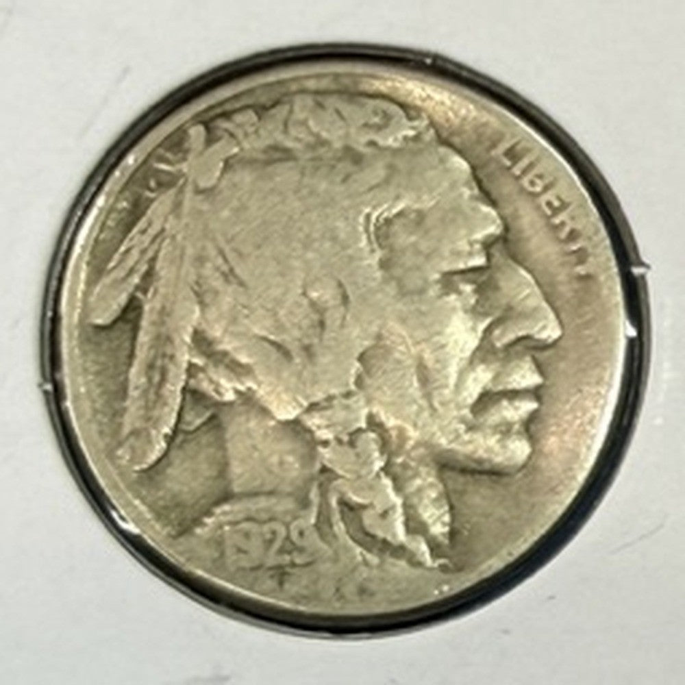 1929-S Buffalo Nickel 5C F Fine Indian Head San Francisco Better Date Coin