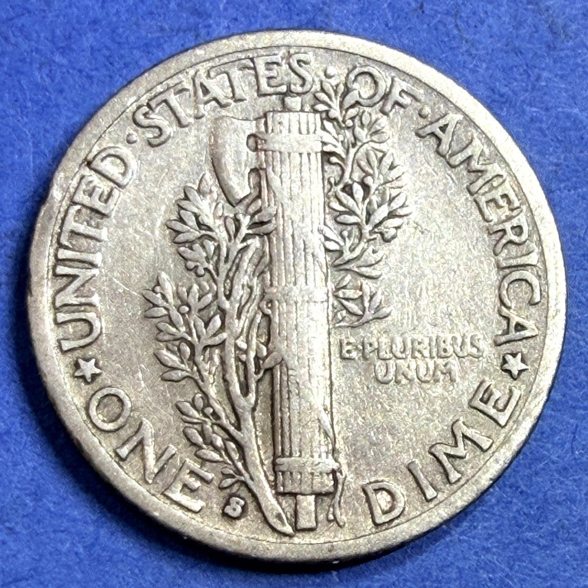1938-S Mercury Dime 10C VF Very Fine San Francisco Low Mintage 90% Silver Coin