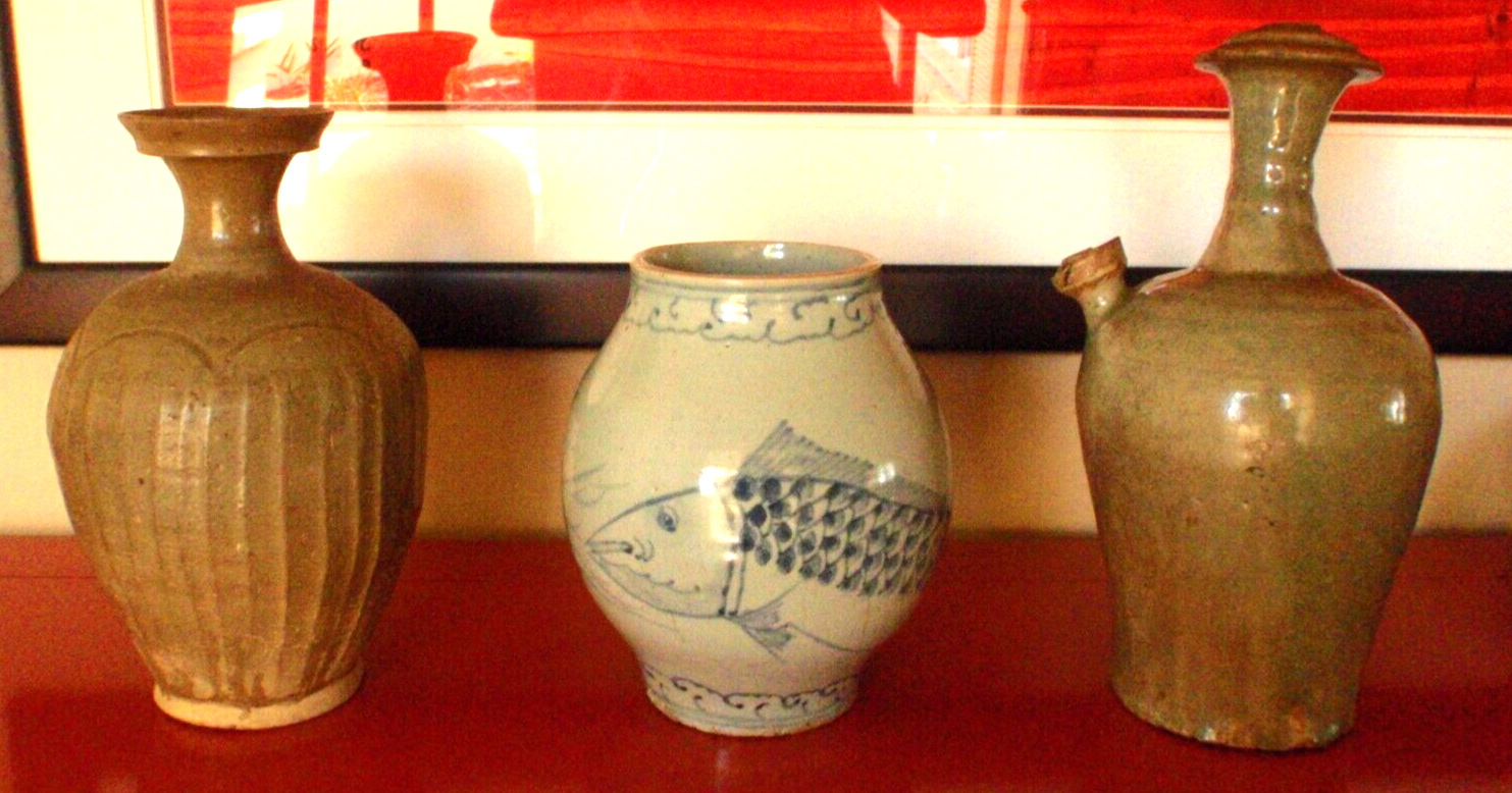 Three Distinct Ancient Korean Ceramics lot Goryeo-Joseon Dynasties.