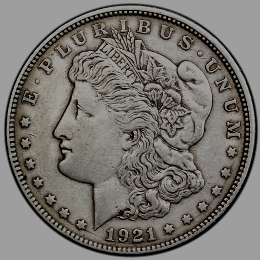 (1) 1921-D Morgan Dollar 90% Silver With Extra Fine Circulated Features 1$