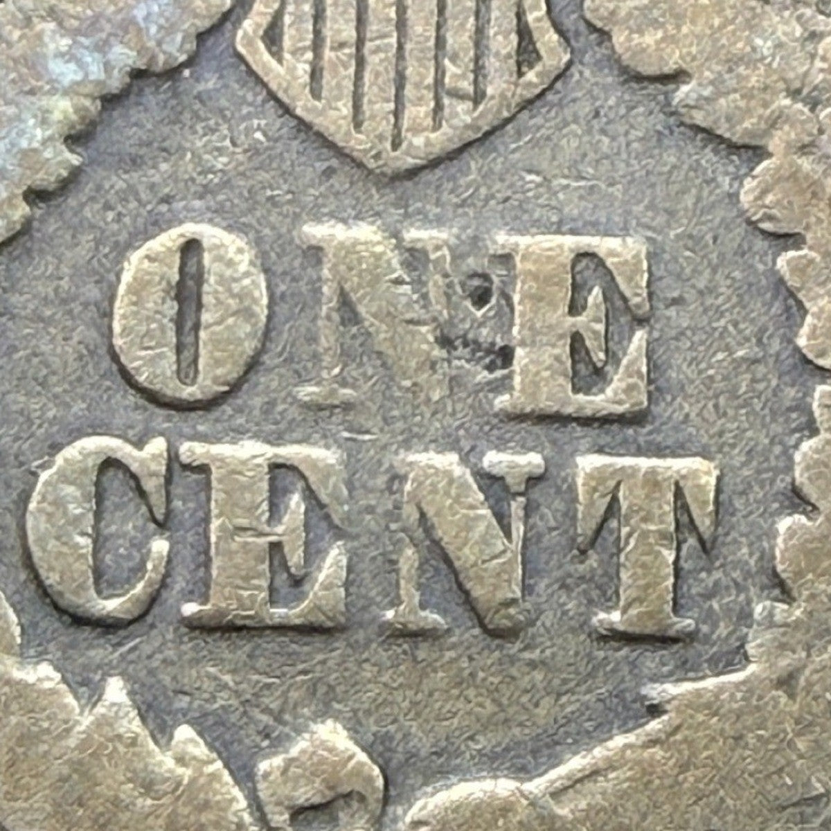1864 Indian Head Cent 1C Copper-Nickel G Good Civil War Era Last Year CN Type