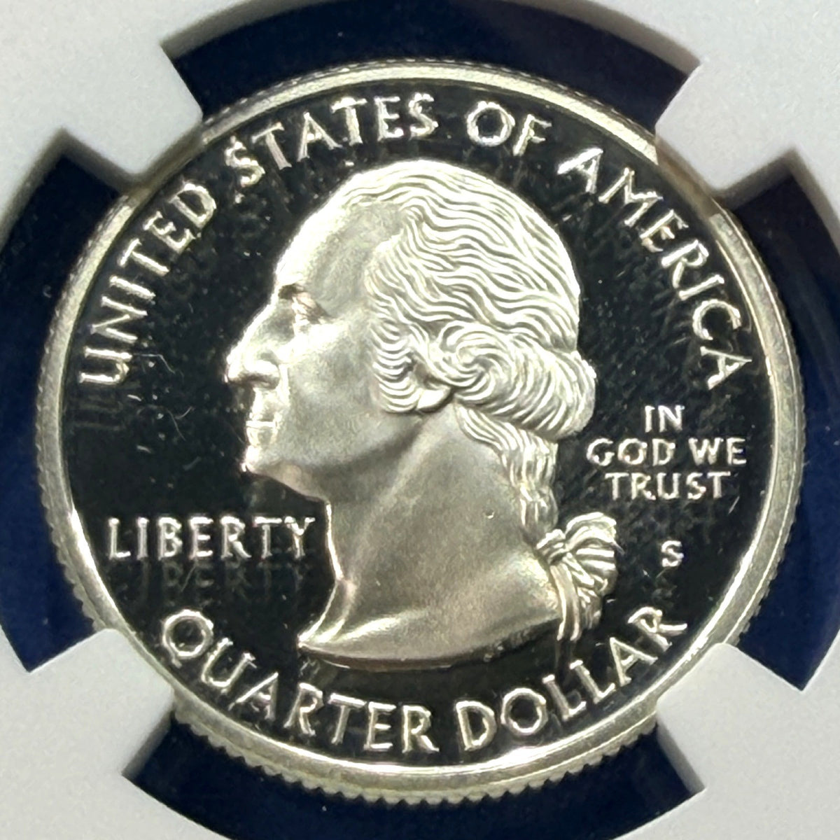 1999-S Delaware Silver State Quarter Proof NGC PF69 Ultra Cameo Washington Label