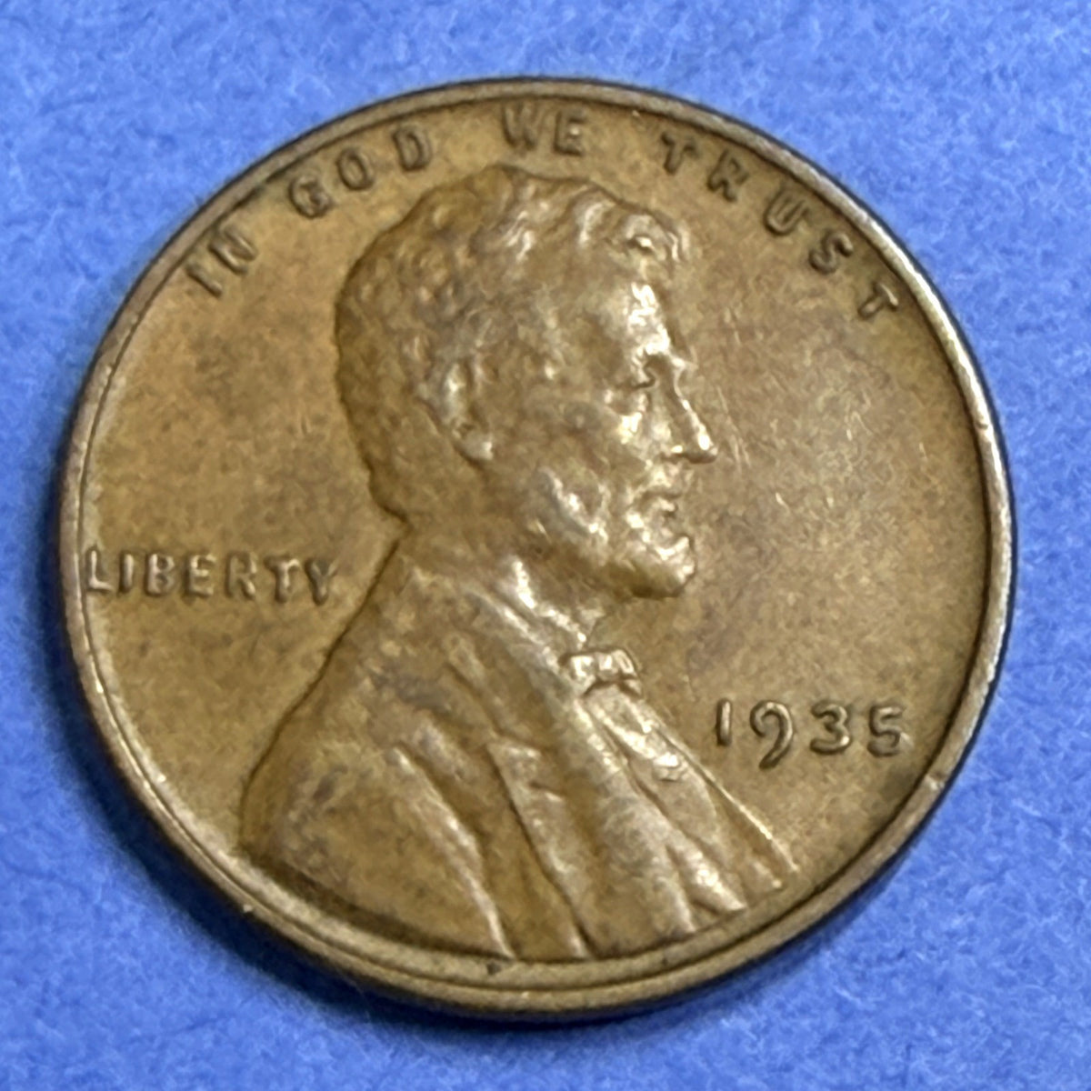 1935 Lincoln Wheat Cent 1C Penny VF Very Fine Philadelphia Brown Copper US Coin