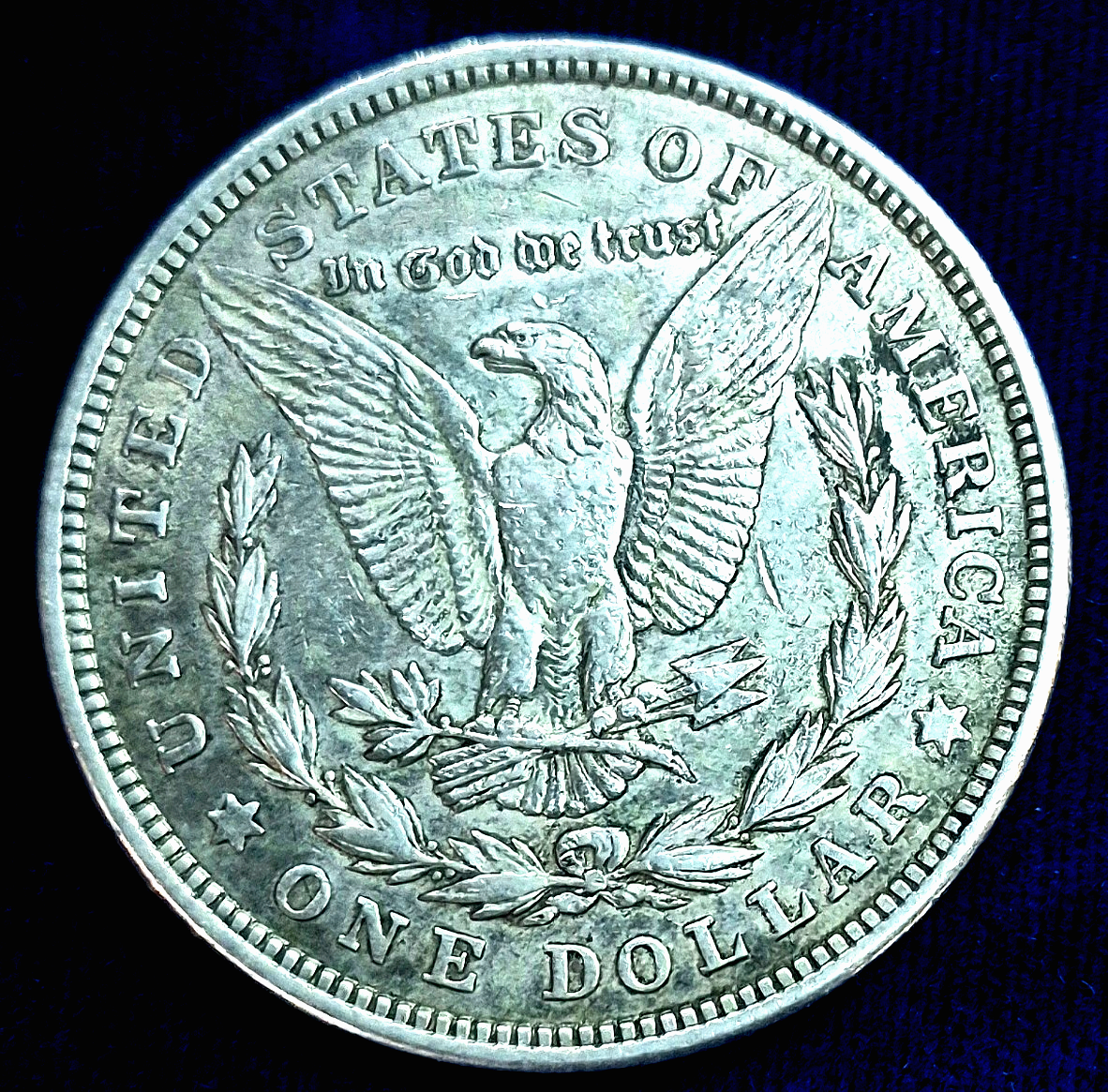 1921 Morgan Dollar PDS Set, 90% Silver, All With AU Circulated Features, (3) 1$