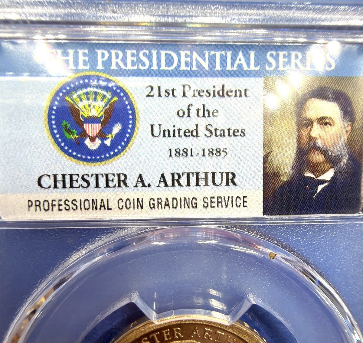 2012-S Chester A Arthur Presidential Dollar $1 PCGS PR70DCAM Deep Cameo Proof