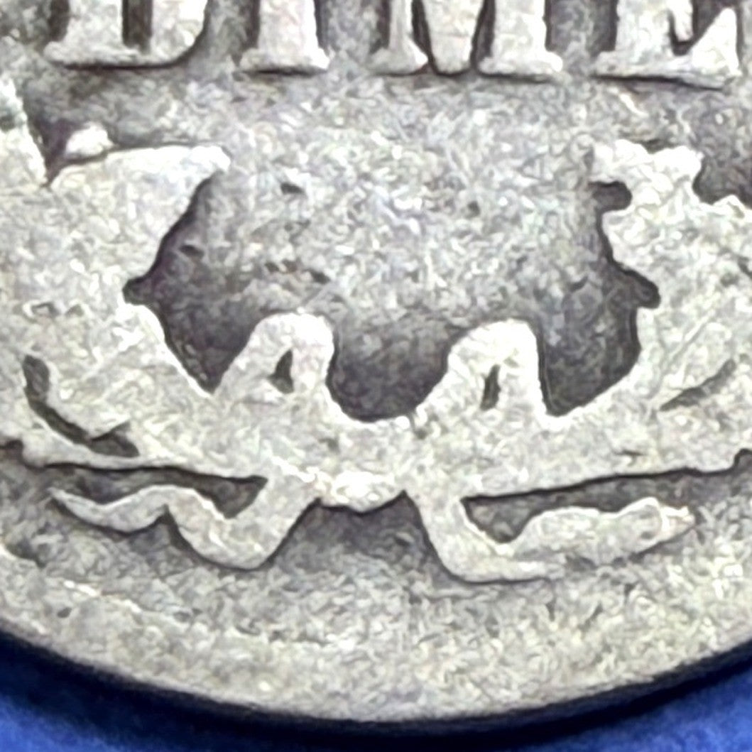 1908 Barber Dime 10C G Good 90% Silver Philadelphia Liberty Head Antique US Coin