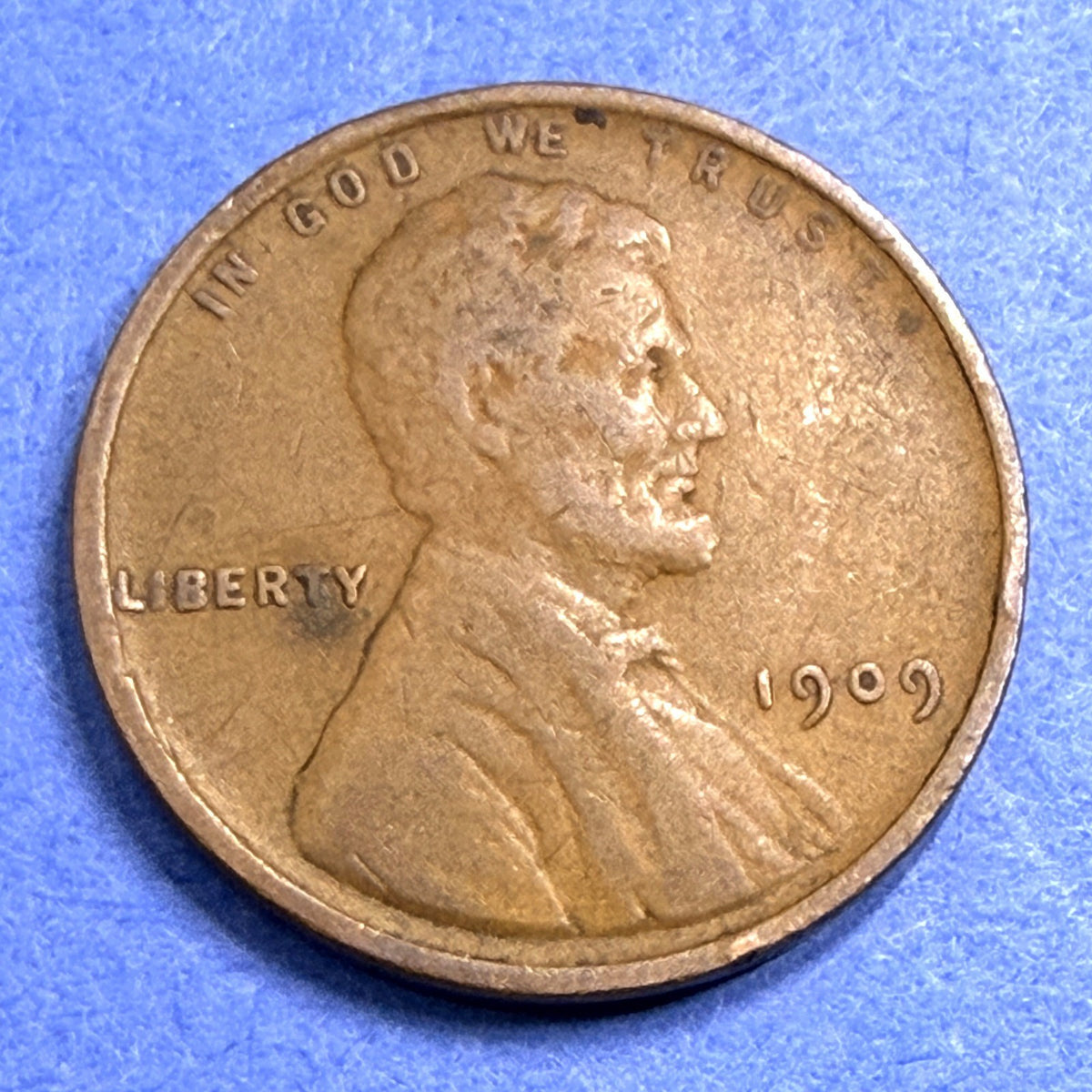 1909 Lincoln Wheat Cent 1C VF Very Fine First Year of Issue Philadelphia Penny