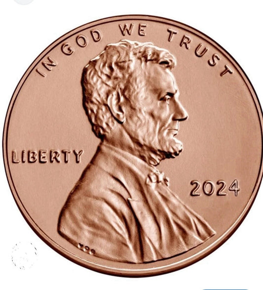 ✅ 2024 P Lincoln Shield Cent BRILLIANT UNCIRCULATED RED Penny US Mint 1c Coin
