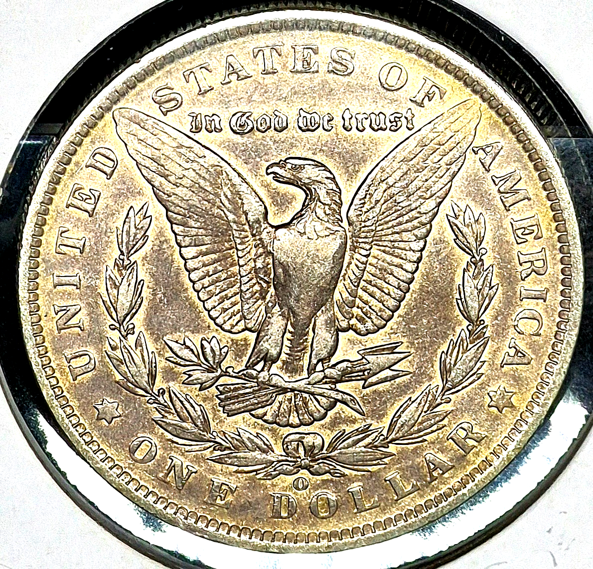 1889 O Gorgeous Toned Morgan 90% Silver Dollar Crisp AU Features Great Cheeks 1$