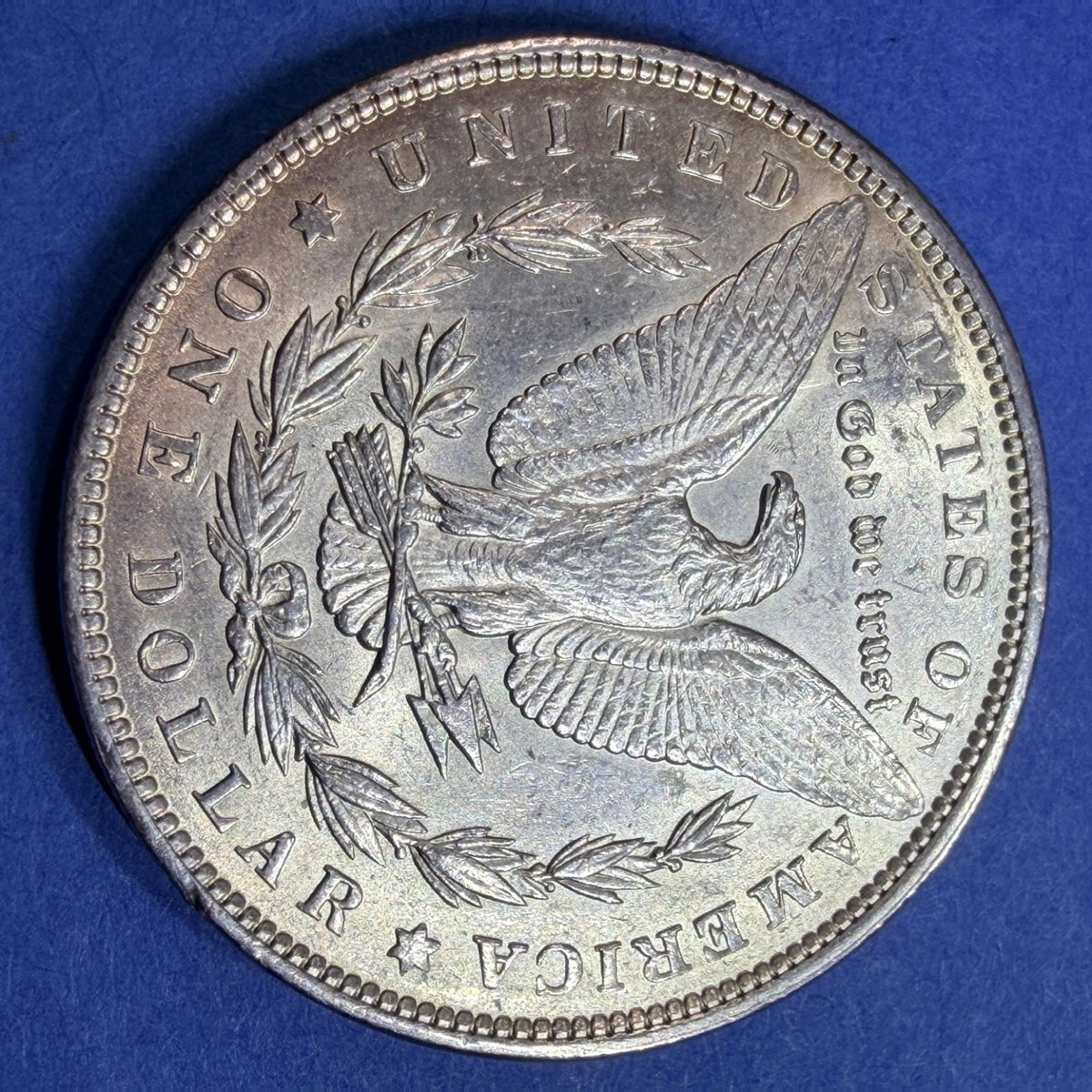 1889 Morgan Silver Dollar $1 AU Philadelphia Mint 90% Silver US Coin