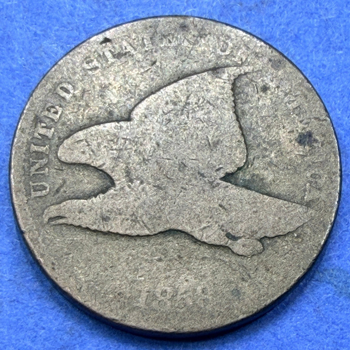 1858 Flying Eagle Cent 1C AG About Good Copper-Nickel Small Cent Type Coin