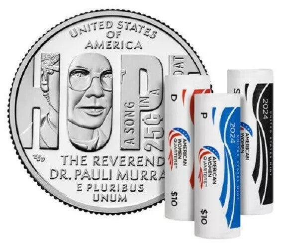 2024 Coin Set P/D/S Dr. Pauli Murray American Women Quarters BU Uncircuated