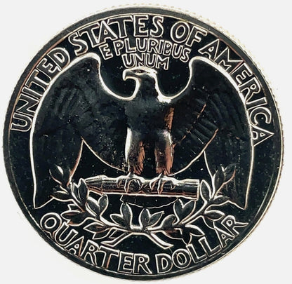 ✅ PROOF 1964 P Washington 90% SILVER Quarter GEM PERFECT Double Struck Coin ✅