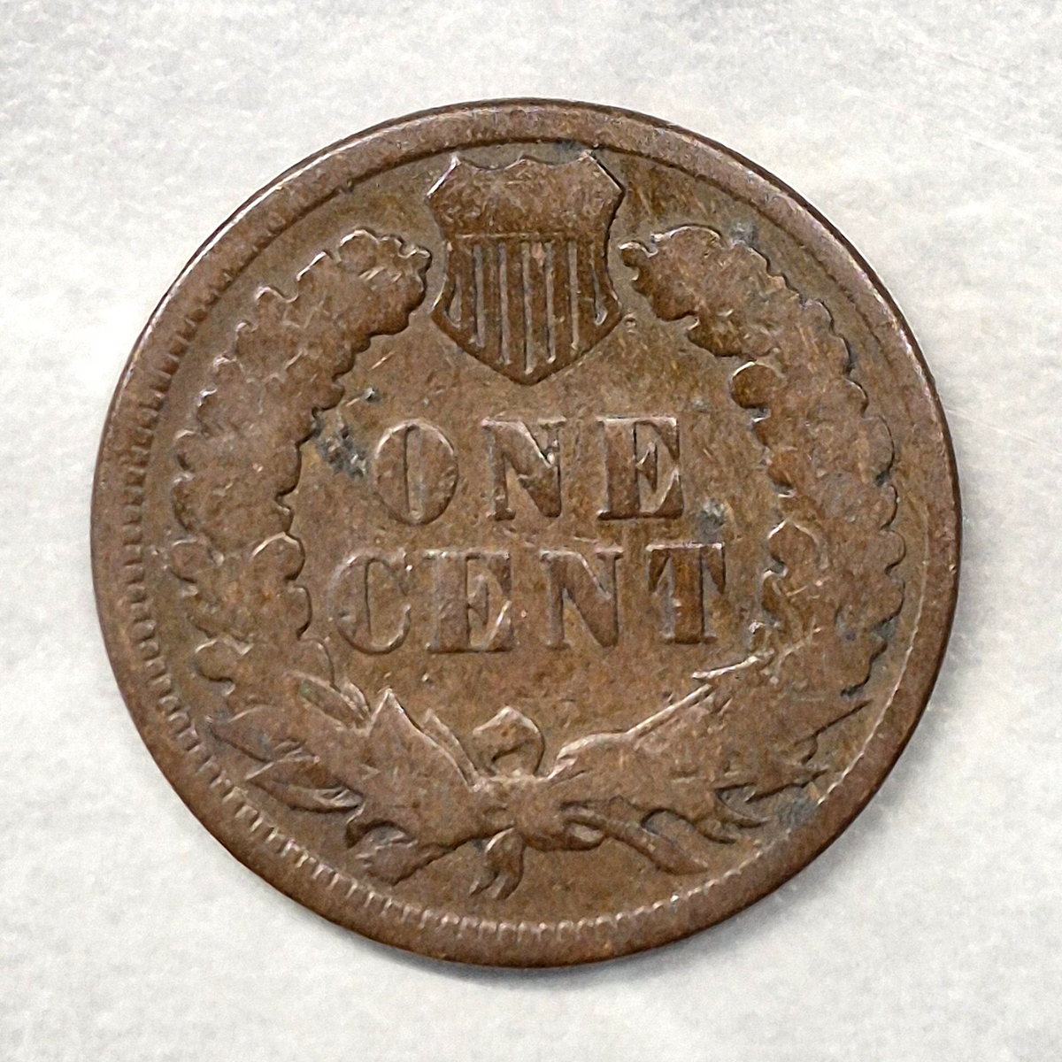 1890 Indian Head Cent Penny 1C G Good Bronze Brown Philadelphia US Type Coin