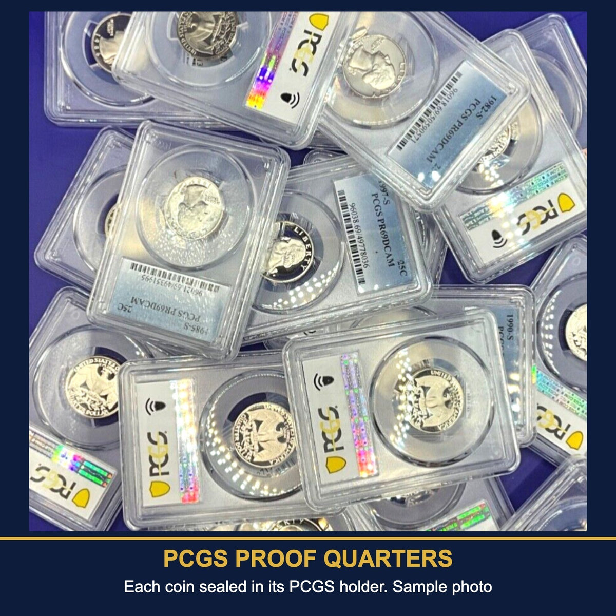 LOT (10) PCGS PR69 PROOF COINS 2 Each Half Quarter Dime Nickel $1 + FREE 20 Case - view 6