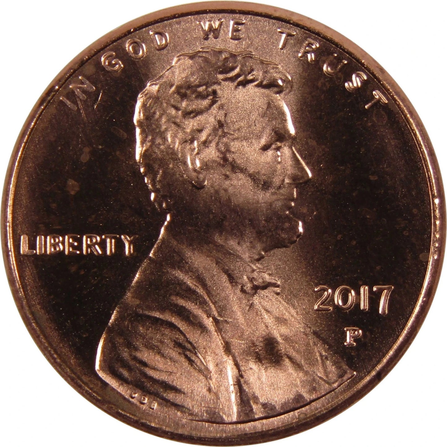 ✅ 2017 P Lincoln Shield Cent Choice GEM BU RED Brilliant Uncirculated 1c Coin