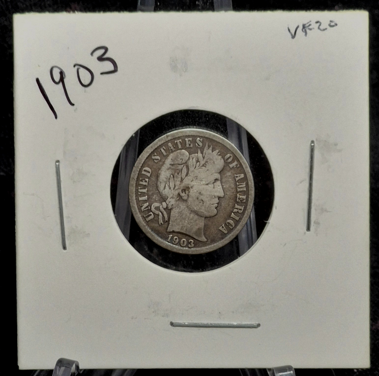 1903 Barber Dime 🥈90% Silver🥈Very Fine Detailed Circulated Condition
