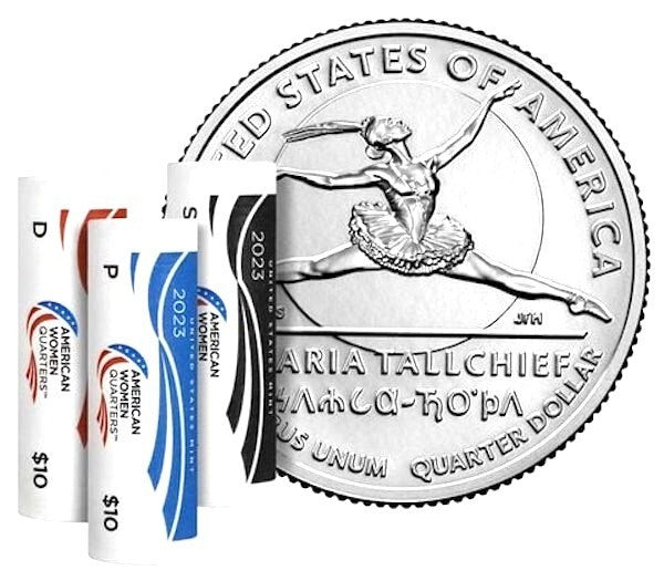2023 P/D/S 3Coin Set Maria Tallchief Uncirculated American Women Quarters