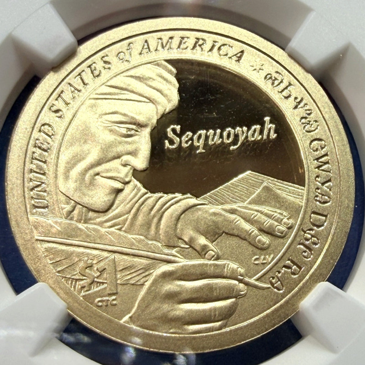 2017-S Sacagawea Dollar Sequoyah Proof NGC PF69 Ultra Cameo Early Releases $1
