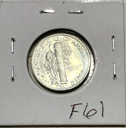 1942 S Mercury SILVER Dime MS Features FB Quality Full Bands San Francisco 10c