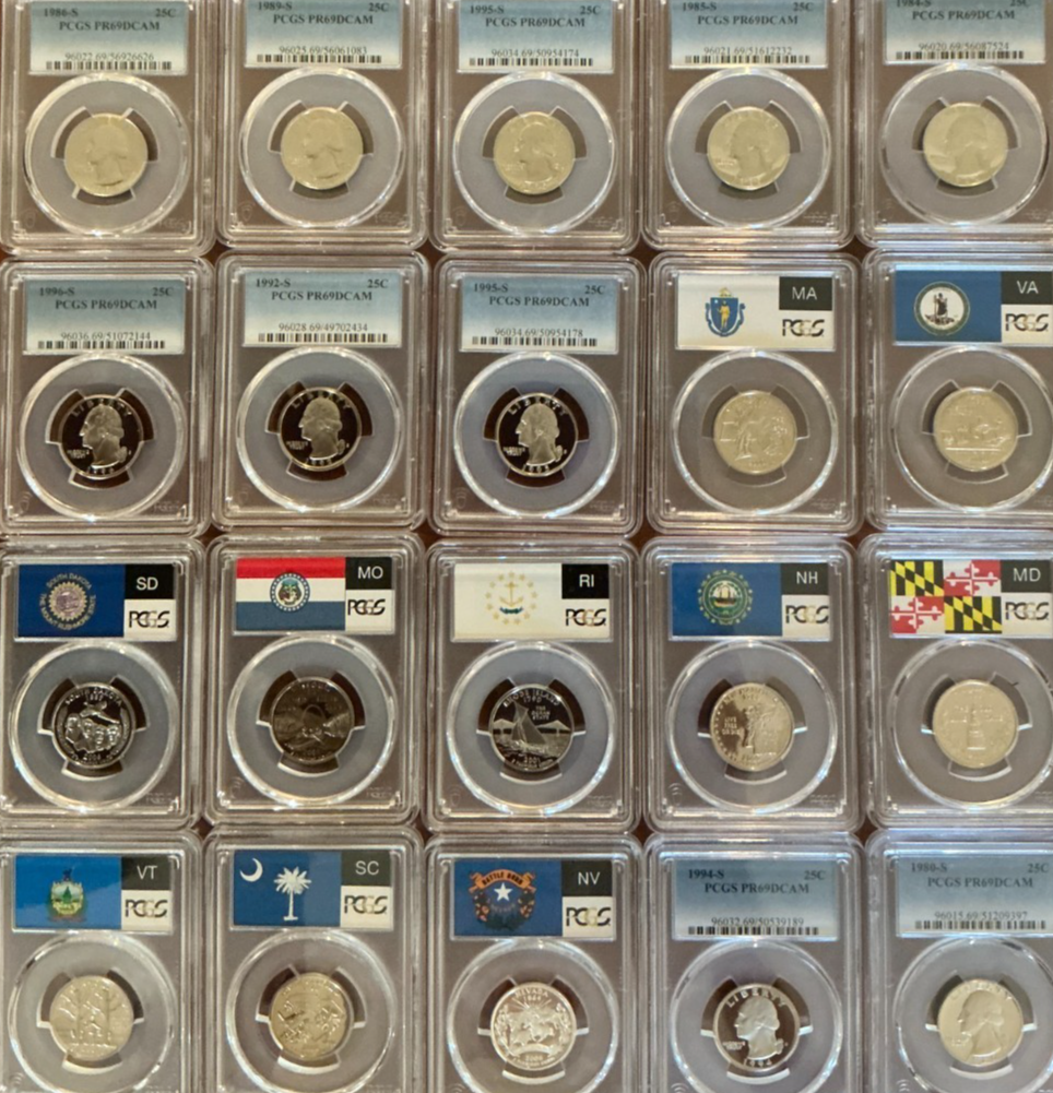 GRADED COINS 🔥 {LOT OF 5} 💰 PCGS NCG UNCIRCULATED U.S. Mint Coins + BONUS💰