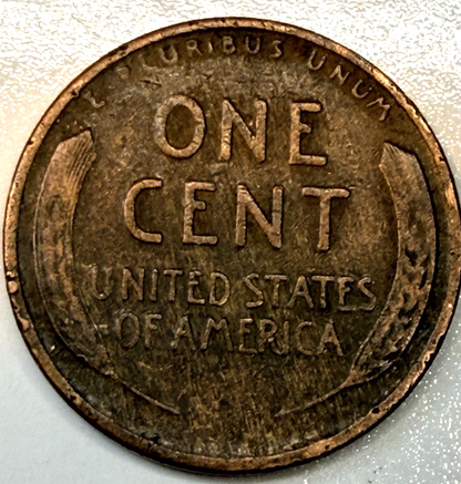 1928 Lincoln Wheat Cent WOODY Alloy Mix ERROR AU/BU COIN RED BROWN 1c Penny